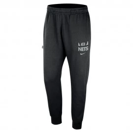 Nike Pantaloni Tuta Nba Brooklyn Nets Club Nero Bianco Uomo