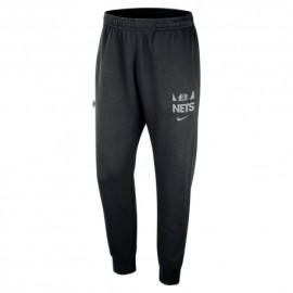 Nike Pantaloni Tuta Nba Brooklyn Nets Club Nero Bianco Uomo