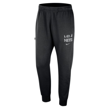 Nike Pantaloni Tuta Nba Brooklyn Nets Club Nero Bianco Uomo