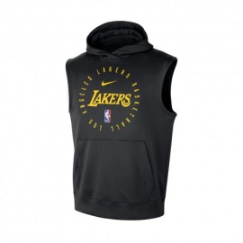 Nike Canotta Basket Con Cappuccio Nba Los Angeles Lakers Spotlight Nero Giallo Uomo