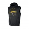 Nike Canotta Basket Con Cappuccio Nba Los Angeles Lakers Spotlight Nero Giallo Uomo