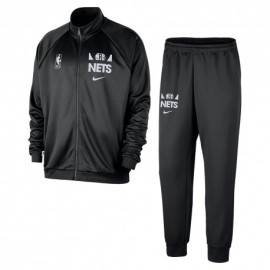 Nike Tuta Nba Brooklyn Nets Club Nero Bianco Uomo