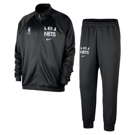 Nike Tuta Nba Brooklyn Nets Club Nero Bianco Uomo
