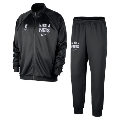 Nike Tuta Nba Brooklyn Nets Club Nero Bianco Uomo