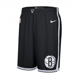 Nike Pantaloncini Basket Nba Brooklyn Nets Icon Nero Bianco Uomo