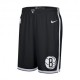 Nike Pantaloncini Basket Nba Brooklyn Nets Icon Nero Bianco Uomo