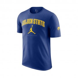 Nike Maglia Basket Nba Warriors Essential Blu Giallo Uomo