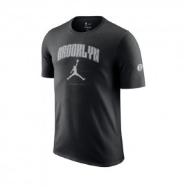 Nike Maglia Basket Nba Brooklyn Nets Essential Nero Grigio Uomo