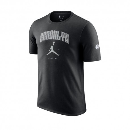 Nike Maglia Basket Nba Brooklyn Nets Essential Nero Grigio Uomo
