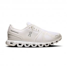 On Cloud 6 Bianco Bianco - Sneakers Donna