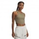 Under Armour Top Palestra Crop Verde Donna