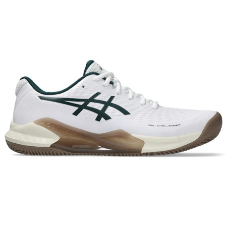 Asics Gel-Challenger 14 Clay Bianco Saxon Verde - Scarpe Da Tennis Uomo
