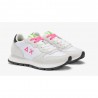 Sun 68 Ally Solid Nylon Bianco Fucsia Fluo - Sneakers Donna