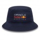 New Era Cappellino Bucket Rosso Bull Racing Blu