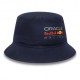 New Era Cappellino Bucket Rosso Bull Racing Blu