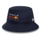 New Era Cappellino Bucket Rosso Bull Racing Blu