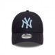 New Era Cappellino 9FORTY New York Yankees League Essential Blu Bambino