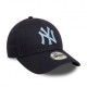 New Era Cappellino 9FORTY New York Yankees League Essential Blu Bambino