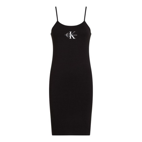 Calvin Klein Abito Con Corpetto Slim Nero Donna