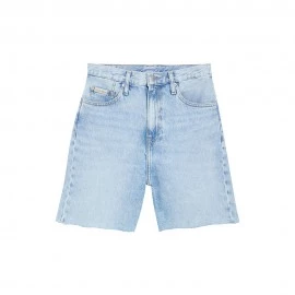 Calvin Klein Bermuda Denim Regular Blu Chiaro Donna
