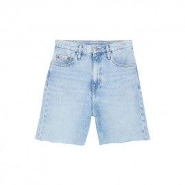 Calvin Klein Bermuda Denim Regular Blu Chiaro Donna