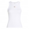 Calvin Klein Canotta Logo Bianco Donna