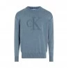 Calvin Klein Felpa Giro Big Logo Blu Uomo