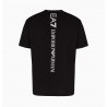 Ea7 T-Shirt Logo Back train Nero Uomo