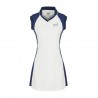 Ea7 Vestito Tennis Pro Star Bianco Medieval Blue Donna