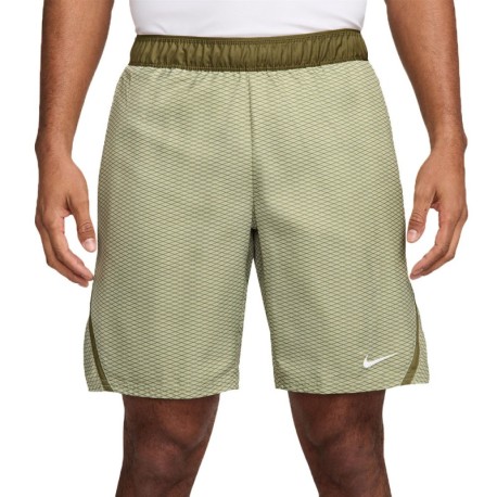 Nike Court Victory Pantaloncini Tennis Print Olive Aura Uomo
