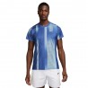 Nike Maglia Tennis Court Victory Print Comet Blue Uomo