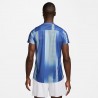 Nike Maglia Tennis Court Victory Print Comet Blue Uomo