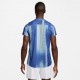 Nike Maglia Tennis Court Victory Print Comet Blue Uomo