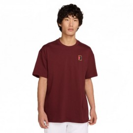 Nike Court Maglia Tennis Max 90 Logo Dark Team Red Uomo