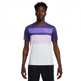 Nike Court Advantage Maglia Tennis Wild Grape Bianco Uomo