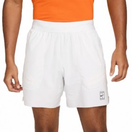 Nike Court Advantage Pantaloncini Tennis 6" Bianco Uomo