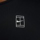 Nike Court Advantage Maglia Tennis Nero Bianco Uomo
