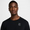 Nike Court Advantage Maglia Tennis Nero Bianco Uomo