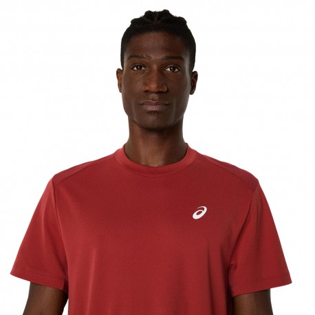 Asics Maglia Tennis Court Burnt Red Uomo