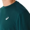 Asics Maglia Tennis Court Saxon Verde Uomo
