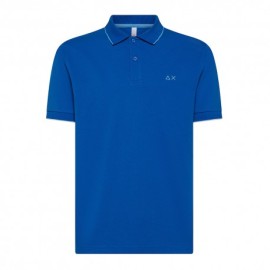 Sun 68 Polo Smallstripe Blu Uomo