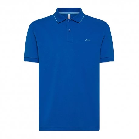 Sun 68 Polo Smallstripe Blu Uomo