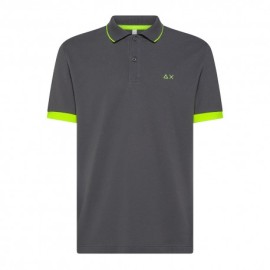 Sun 68 Polo Smallstripe Fluo Ink Uomo