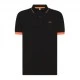 Sun 68 Polo Smallstripe Fluo Nero Uomo