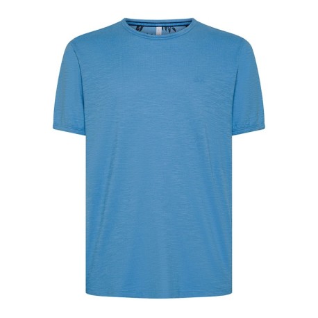 Sun 68 T-Shirt Fiammata Azzurro Uomo