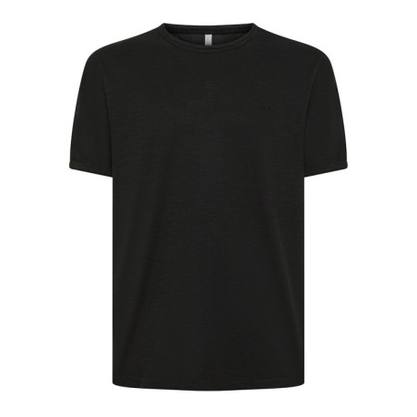 Sun 68 T-Shirt Fiammata Nero Uomo