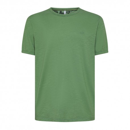 Sun 68 T-Shirt Fiammata Salvia Uomo