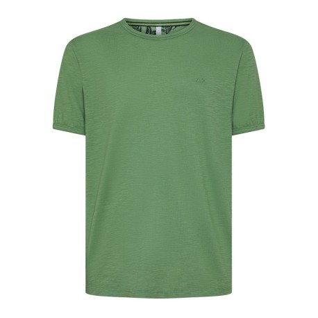 Sun 68 T-Shirt Fiammata Salvia Uomo