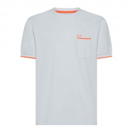 Sun 68 T-Shirt Taschino Bianco Uomo