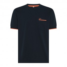 Sun 68 T-Shirt Taschino Blu Uomo